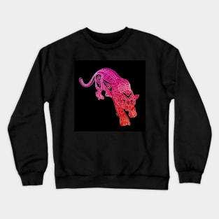 light led tiger in ecopop jungle beats Crewneck Sweatshirt